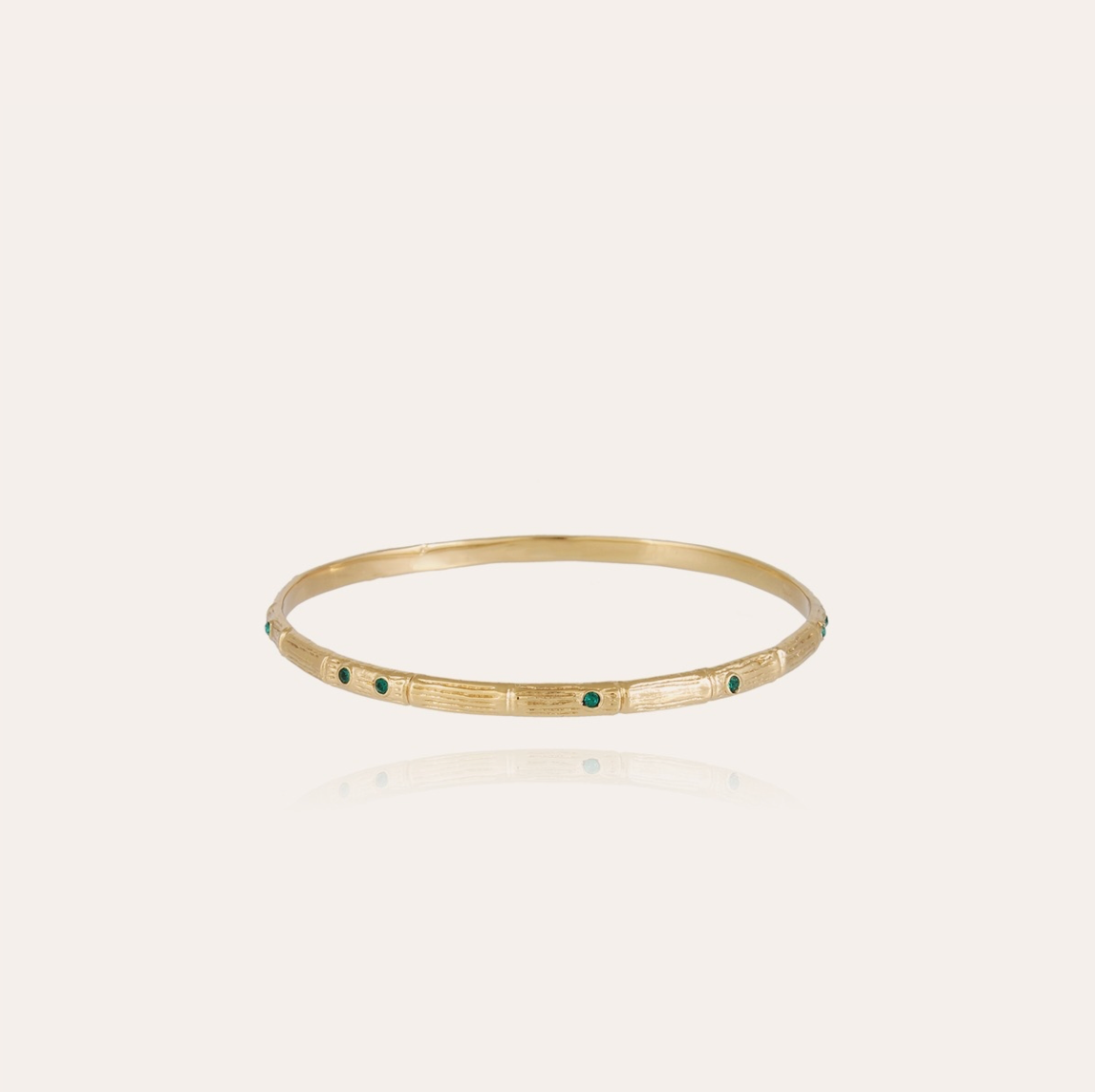 GAS BIJOUX - Bracelet Bambini strass vert doré à l'or fin