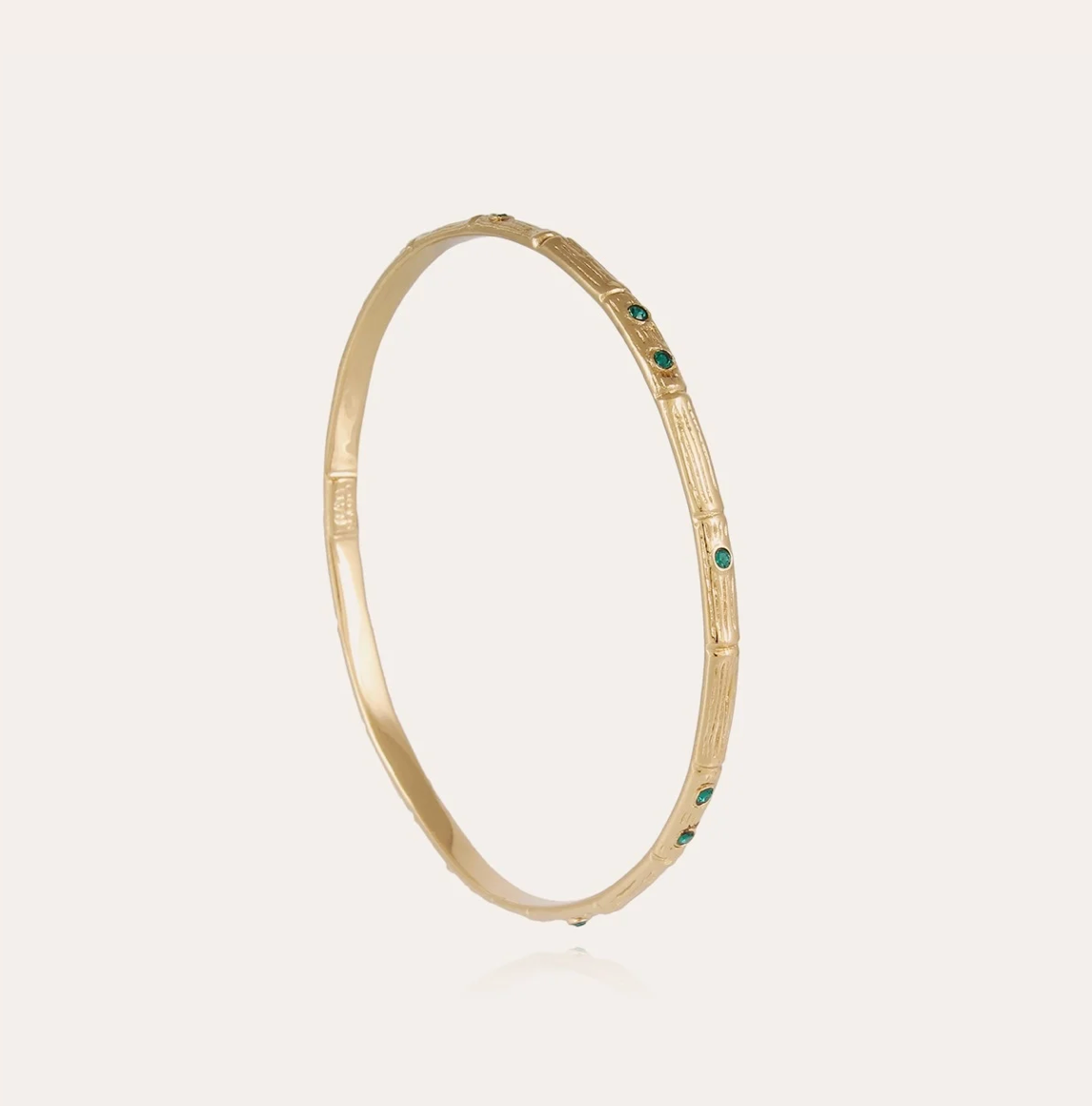 GAS BIJOUX - Bracelet Bambini strass vert doré à l'or fin
