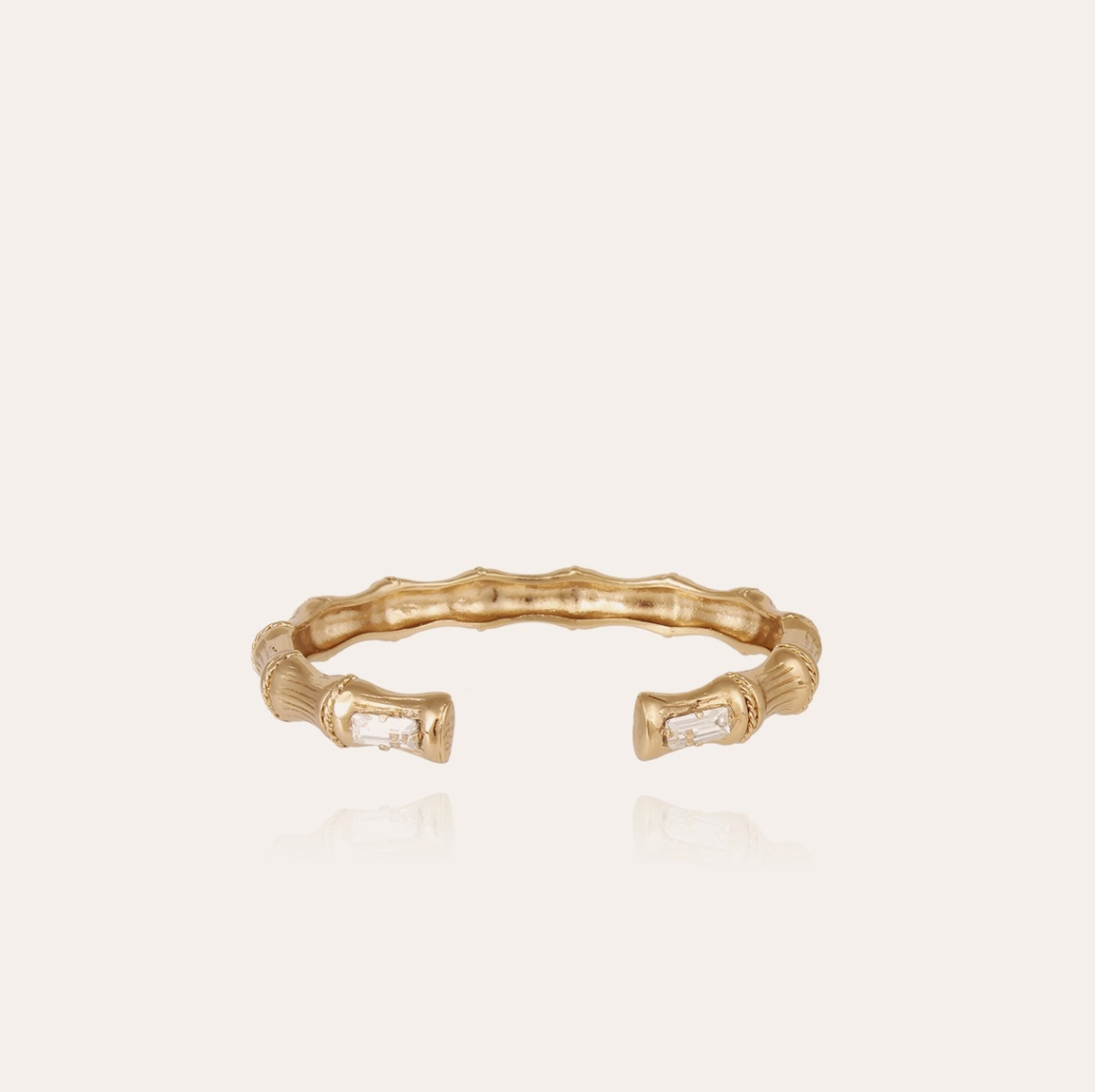GAS BIJOUX - Bracelet BAMBOU jonc doré métal à l'or fin
