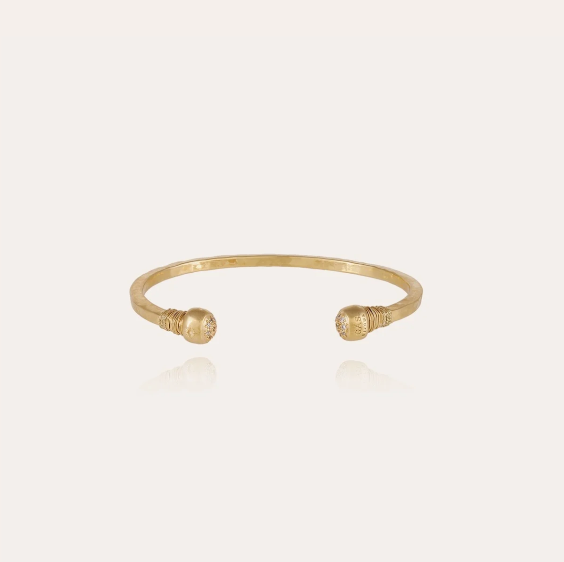 GAS BIJOUX - Bracelet SARI BIS STRASS doré à l'or fin