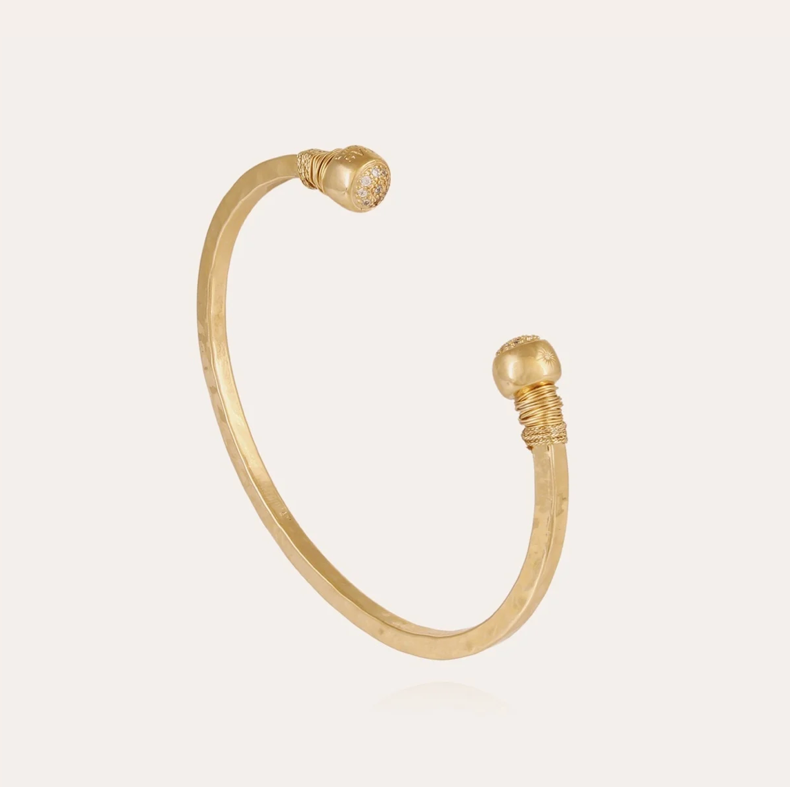 GAS BIJOUX - Bracelet SARI BIS STRASS doré à l'or fin