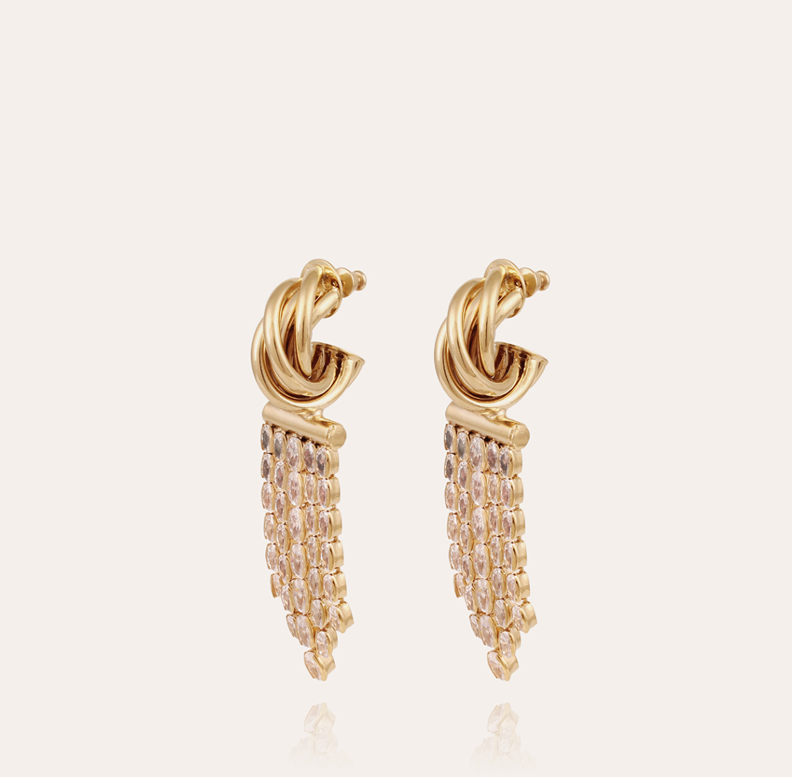 GAS BIJOUX - Boucles d'oreilles ATIK RIVIERA mini dorées à l'or fin