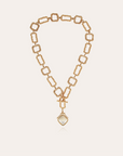 GAS BIJOUX - Collier BELEM SIENA métal doré à l'or fin et nacre blanche