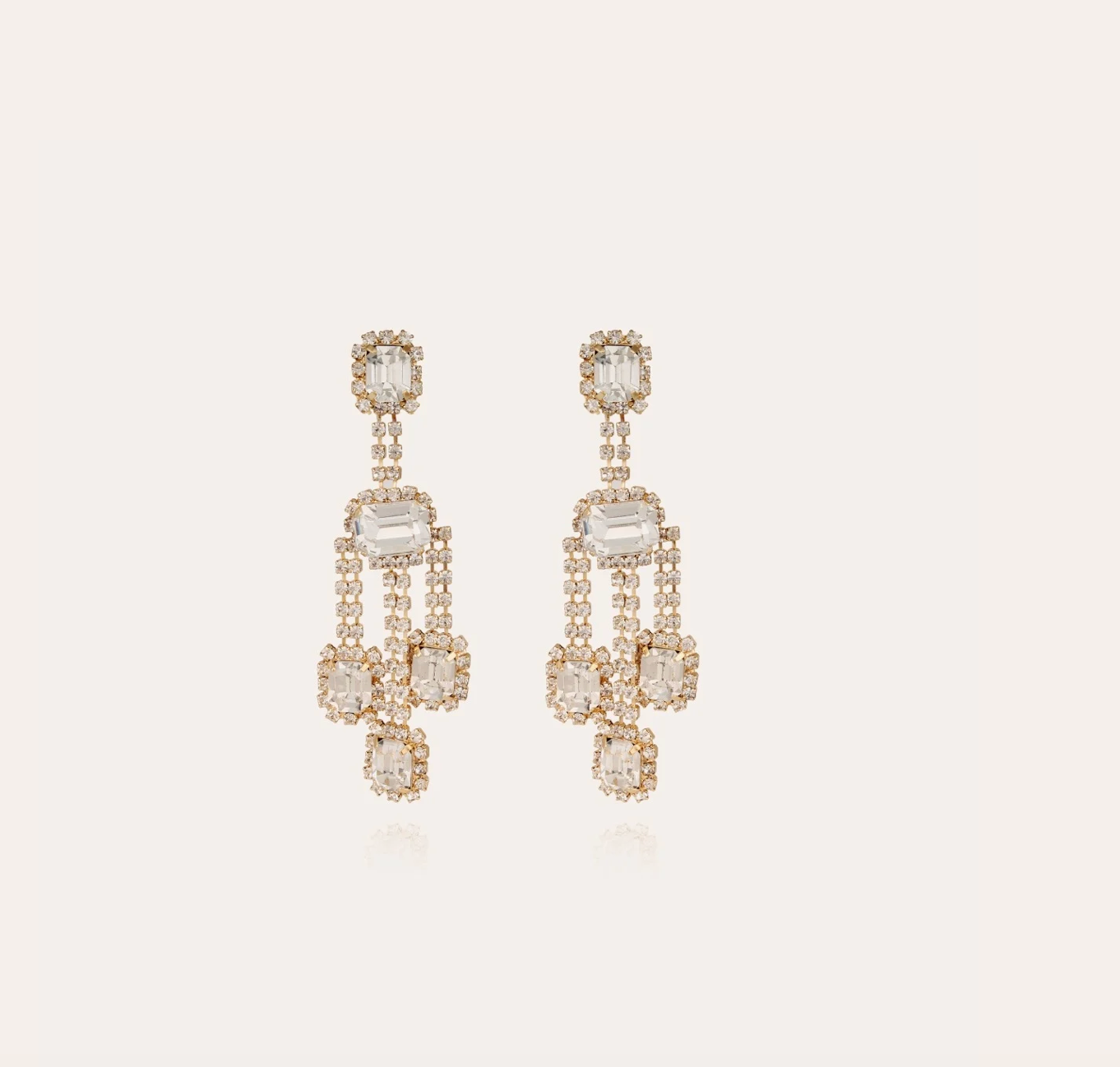 GAS BIJOUX - Boucles d'oreilles LEONOR métal doré à l'or fin