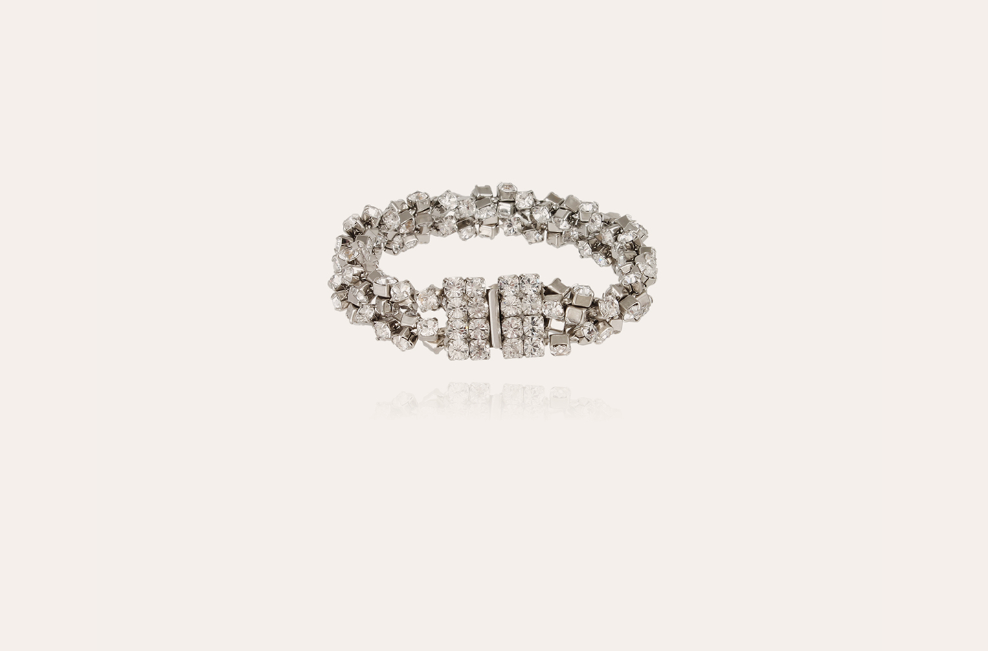 GAS BIJOUX - Bracelet TREVISE double finition rhodium