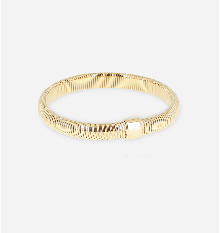 ZAG BIJOUX - Jonc DIXIA acier doré