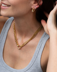ZAG BIJOUX - Collier QUATRO acier doré