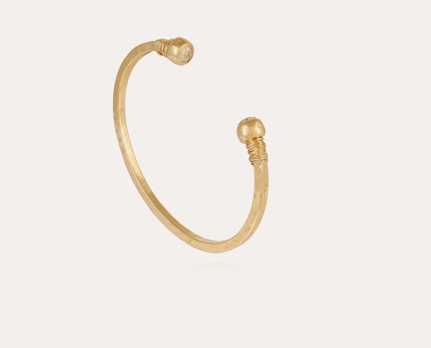 GAS BIJOUX - Bracelet SARI BIS STRASS doré à l'or fin