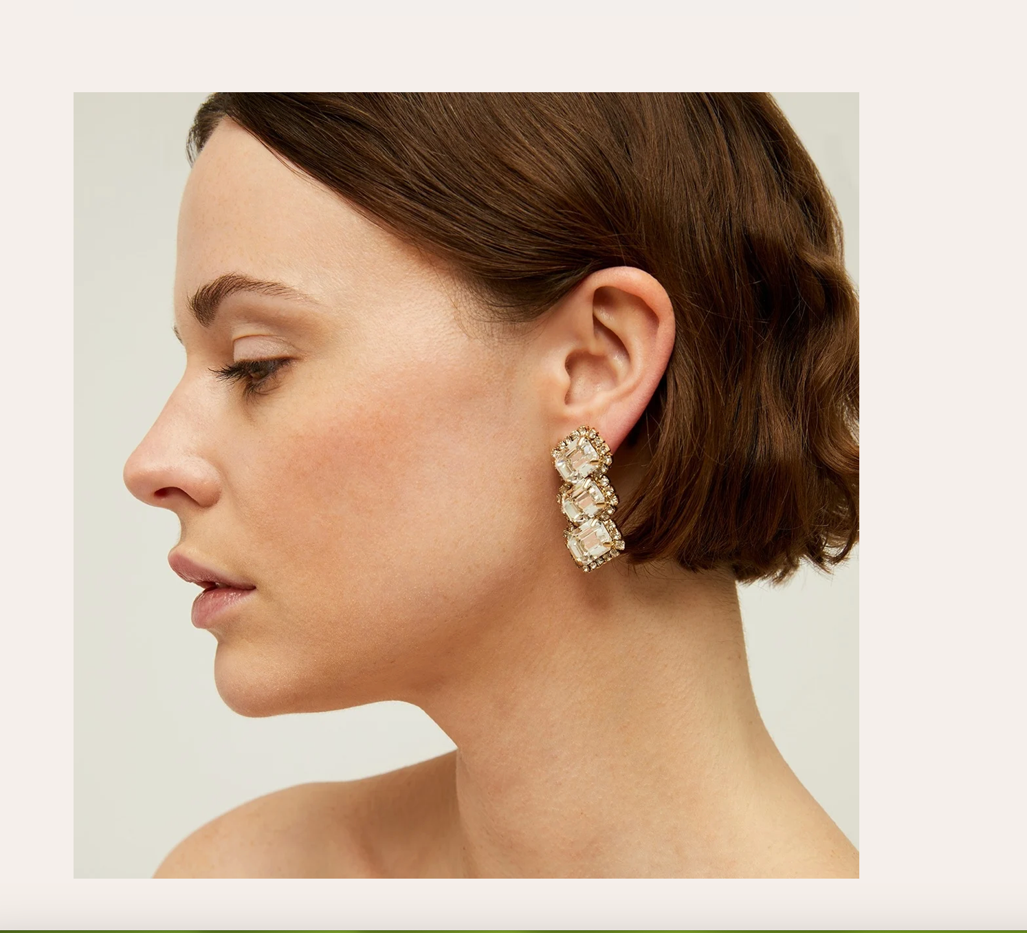 GAS BIJOUX - Boucles d'oreilles CLIPS LEONORE 3 dorées métal doré à l'or fin