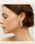 GAS BIJOUX - Boucles d'oreilles CLIPS LEONORE 3 dorées métal doré à l'or fin