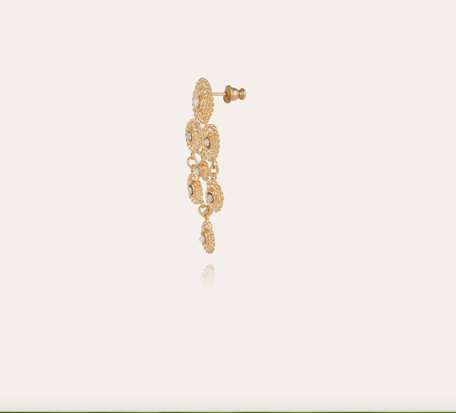 GAS BIJOUX - Boucles d'oreilles MISTRAL petit modèle dorées à l'or fin