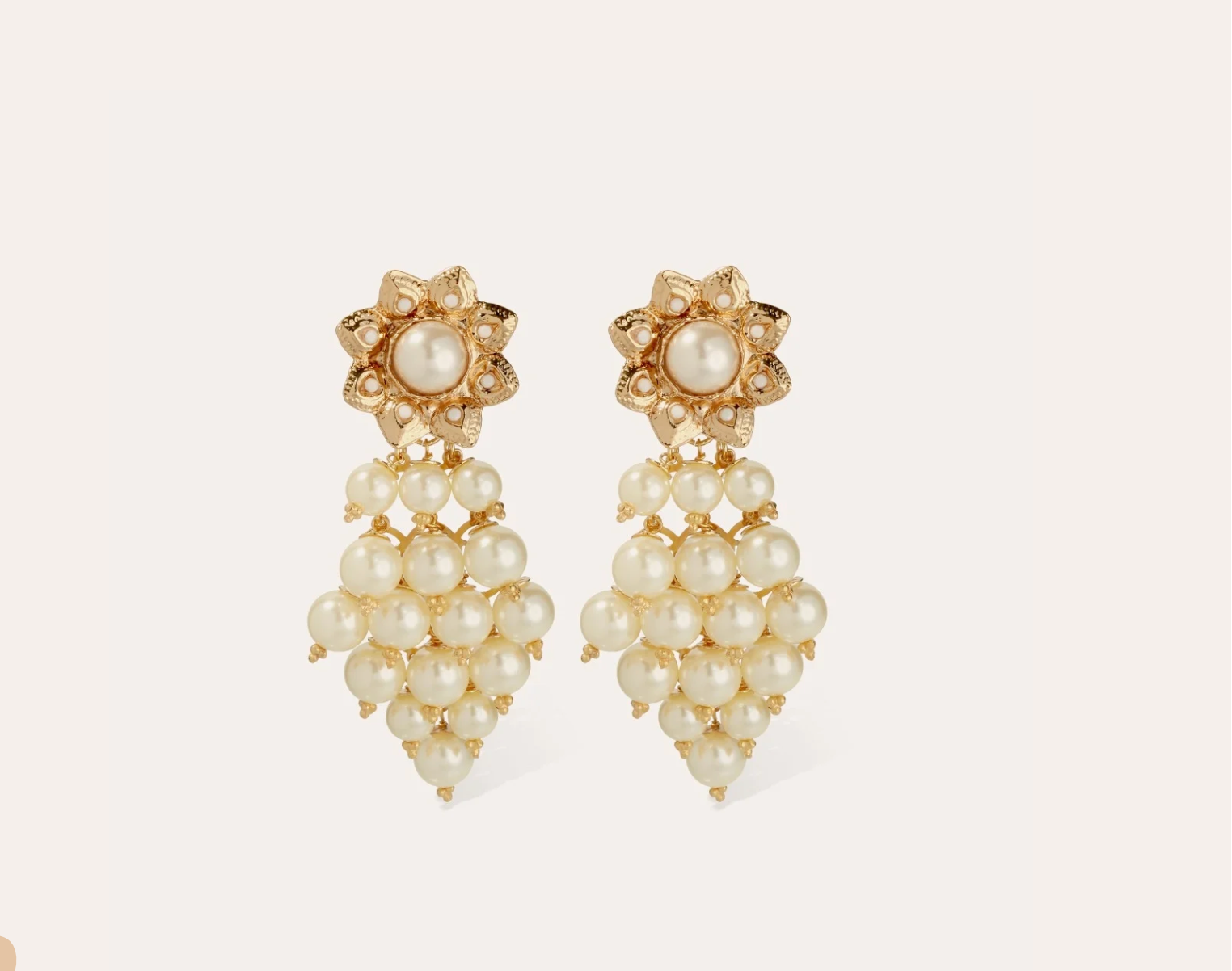 GAS BIJOUX - Boucles d'oreilles UVA pampilles clips dorées à l'or fin