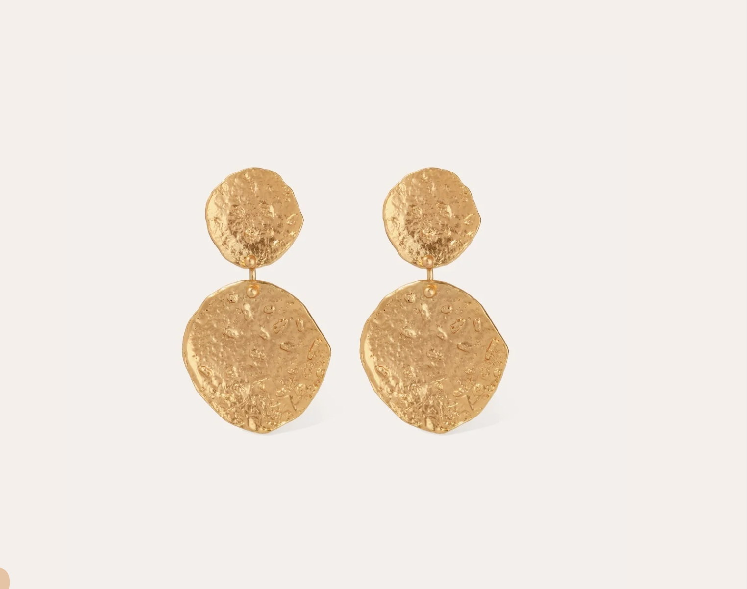 GAS BIJOUX - Boucles d'oreilles ECLIPSE grand modèle dorées à l'or fin