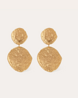 GAS BIJOUX - Boucles d'oreilles ECLIPSE grand modèle dorées à l'or fin