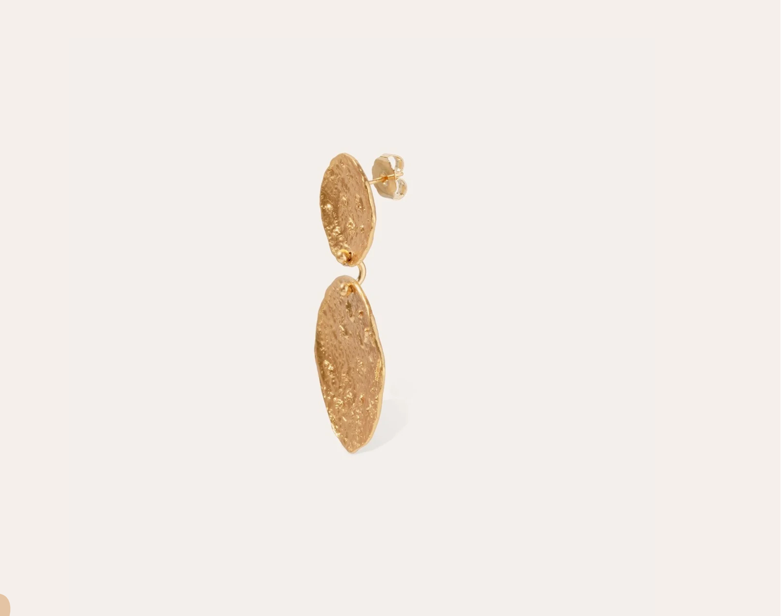 GAS BIJOUX - Boucles d'oreilles ECLIPSE grand modèle dorées à l'or fin