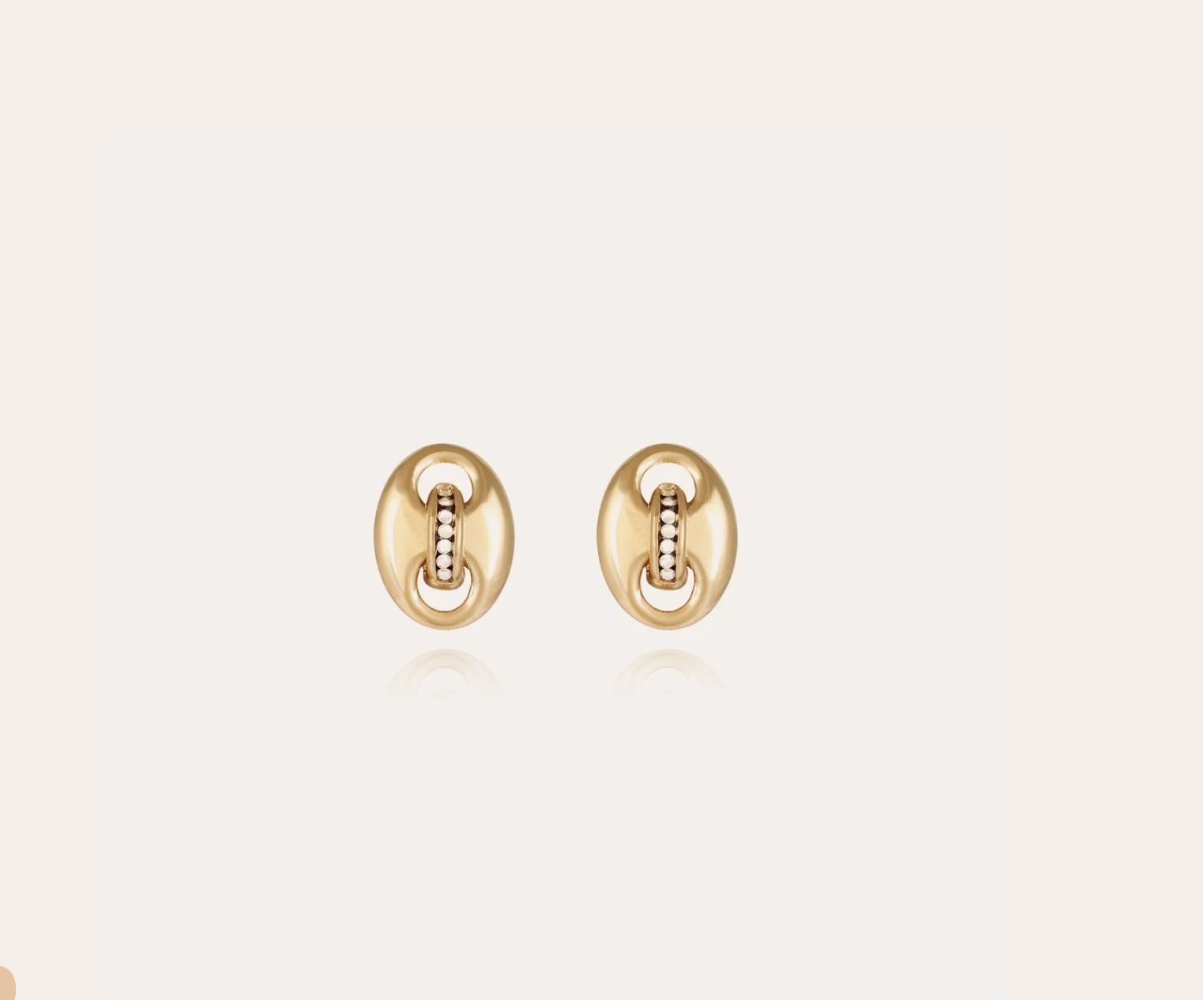 GAS BIJOUX - Boucles d'oreilles puces COPHEA STRASS dorées à l'or fin