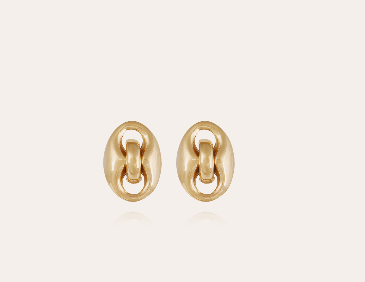 GAS BIJOUX - Boucles d'oreilles puces COPHEA dorées à l'or fin
