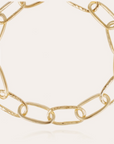 GAS BIJOUX - Collier MAILLE OVALE grand modèle doré métal à l'or fin
