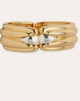 GAS BIJOUX - Bracelet ECUME BICOLORE DORE métal doré à l'or fin