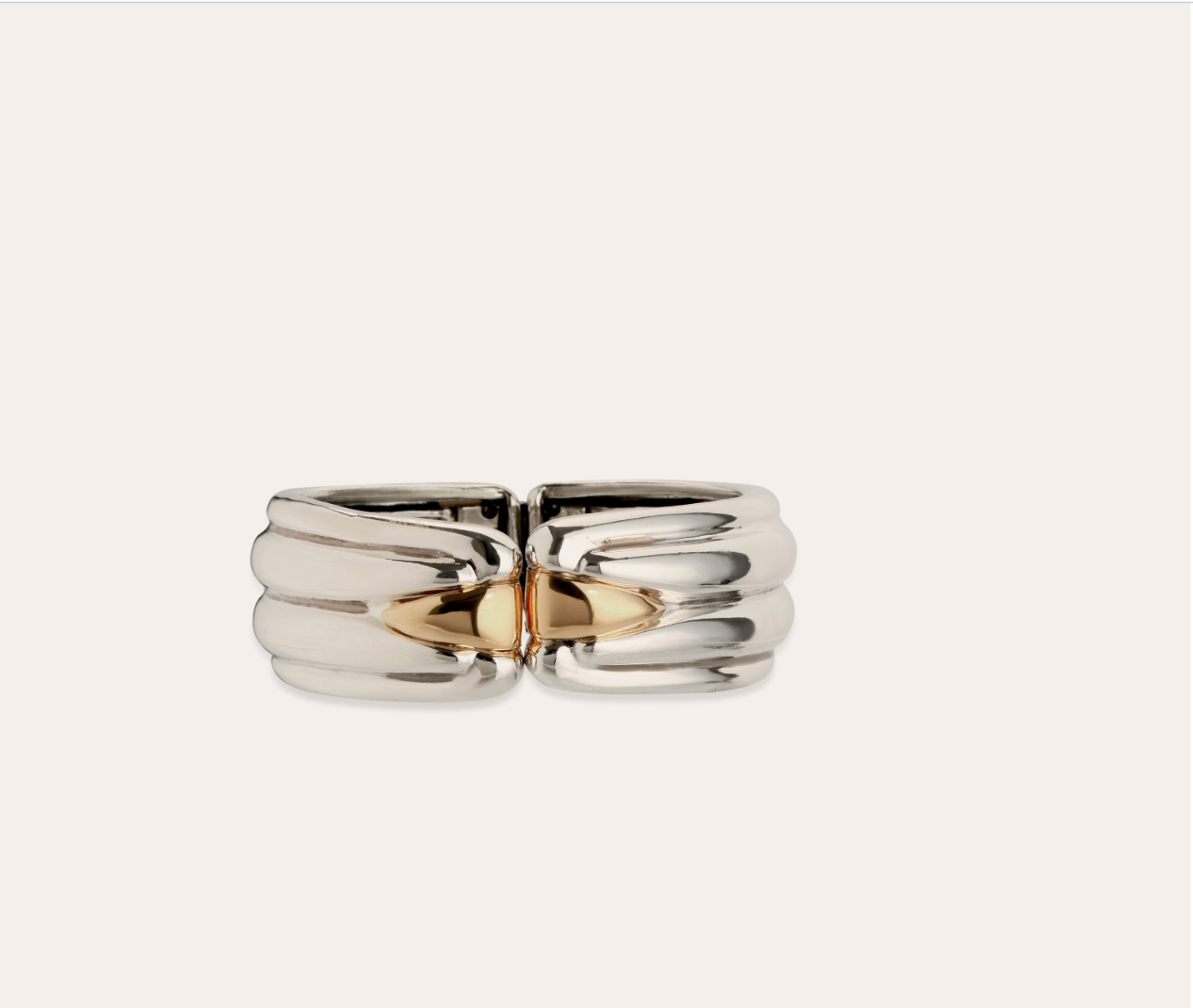 GAS BIJOUX - Bracelet ECUME BICOLORE argenté métal argenté