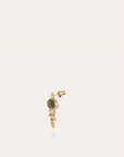 GAS BIJOUX - Boucles d'oreilles TIKI petit modèle - Serpentine et métal doré à l'or fin