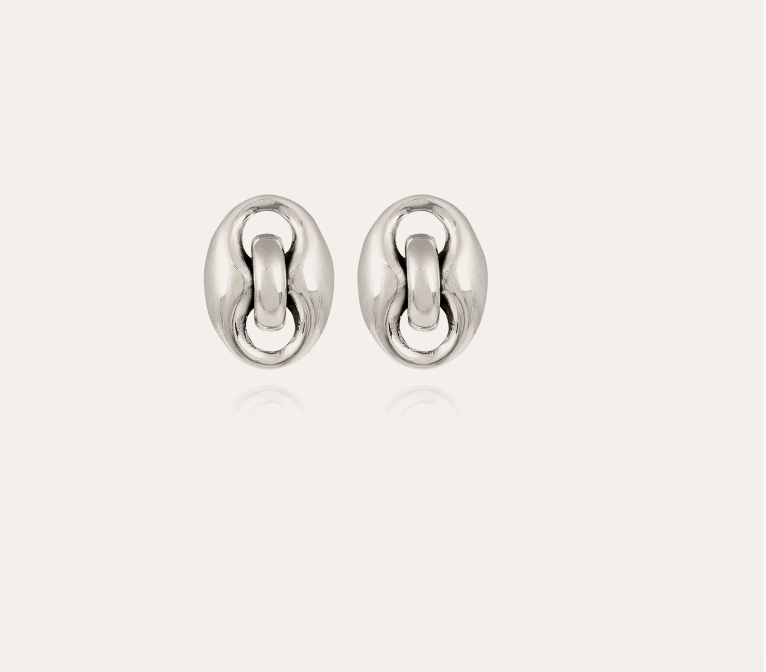 GAS BIJOUX - Boucles d'oreilles puces COPHEA métal argenté