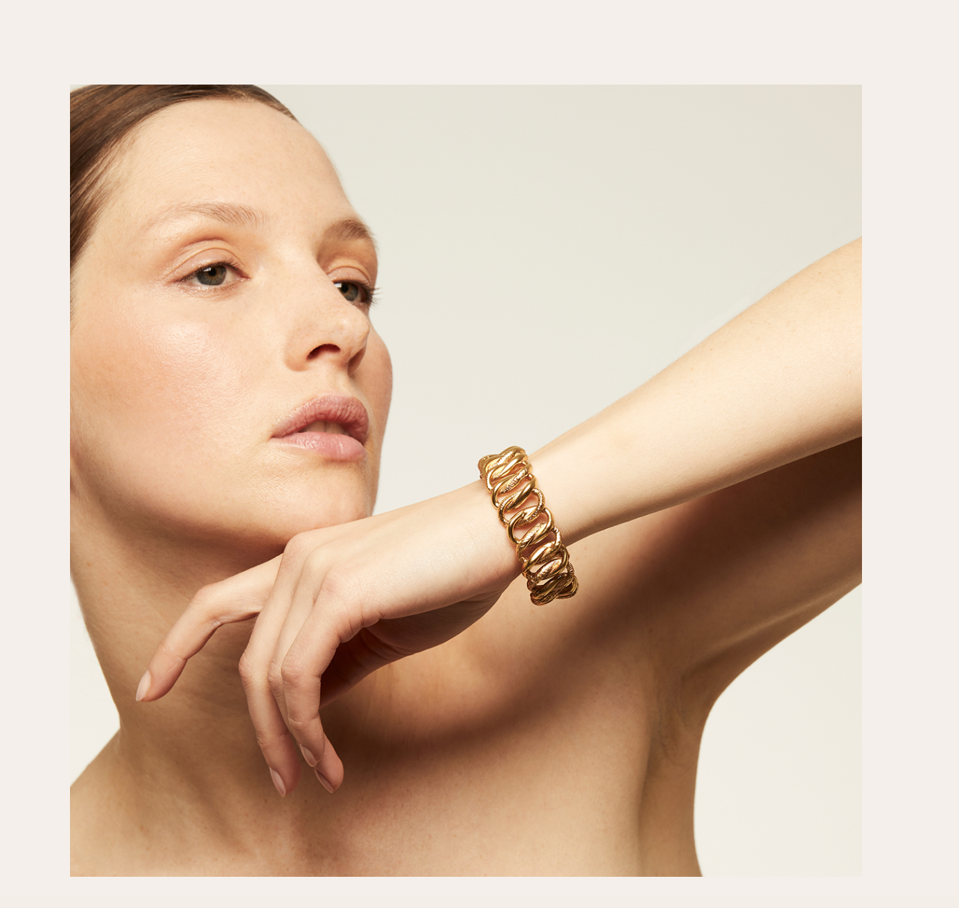 GAS BIJOUX - Bracelet BRONX petit modèle doré à l'or fin