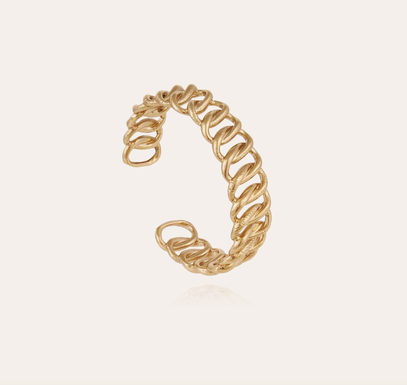 GAS BIJOUX - Bracelet BRONX petit modèle doré à l'or fin