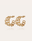 GAS BIJOUX - Boucles d'oreilles BRONX créoles dorées à l'or fin