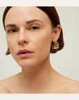 GAS BIJOUX - Boucles d'oreilles BRONX créoles dorées à l'or fin
