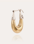 GAS BIJOUX - Boucles d'oreilles ECUME petit modèle bicolore dorées bicolore