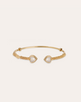 GAS BIJOUX - Bracelet Jonc DUALITY AMORE métal doré à l'or fin
