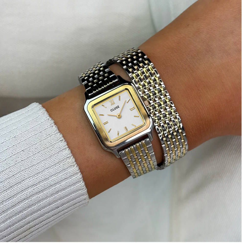 CLUSE - GRACIEUSE petite montre CW118/14 OR/ARGENT