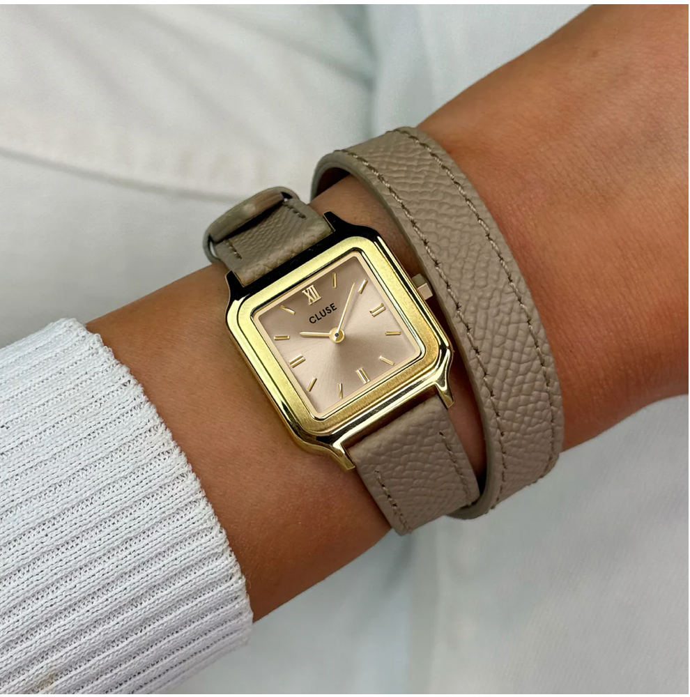 CLUSE - GRACIEUSE petite montre CW11813 beige/or