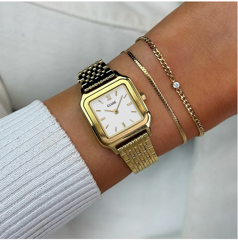 CLUSE - GRACIEUSE - petite montre CW11815 or/blanc