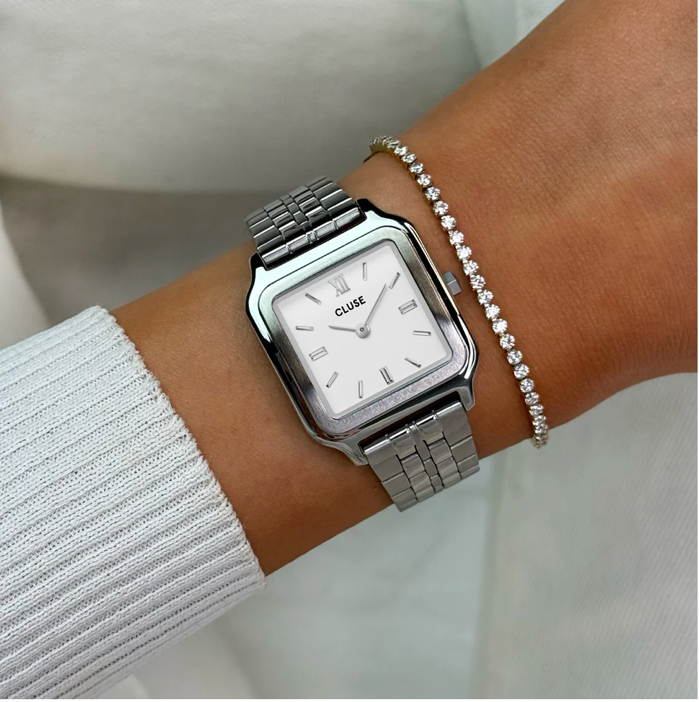 CLUSE - GRACIEUSE montre CW11907 argent/blanc