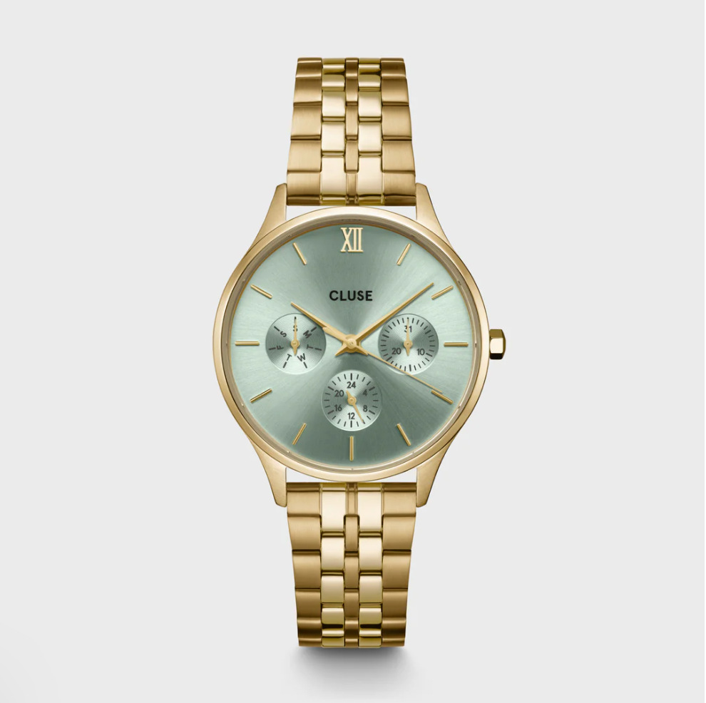 CLUSE - MINUIT MULTIFUNCTION Montre CW10709 or/vert