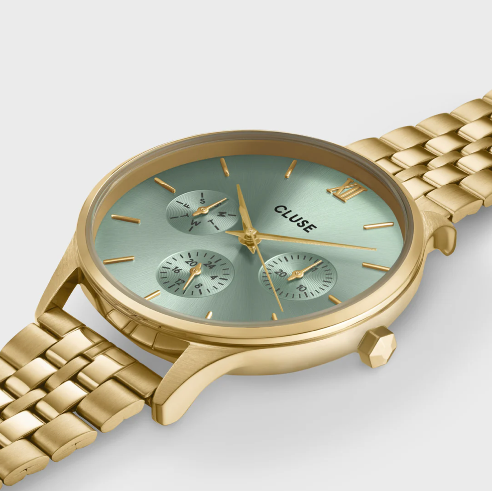 CLUSE - MINUIT MULTIFUNCTION Montre CW10709 or/vert
