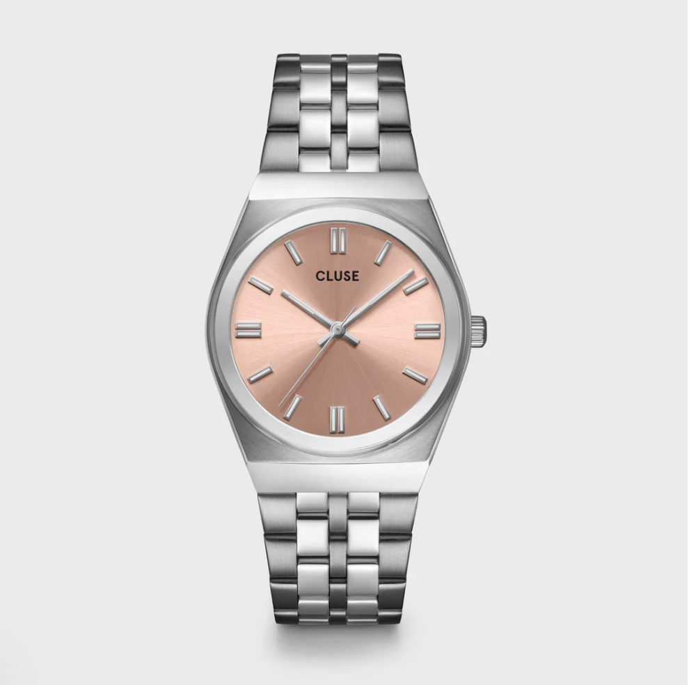 CLUSE - RETRO 70'S Montre CW35101 argent/rose
