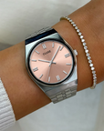 CLUSE - RETRO 70'S Montre CW35101 argent/rose