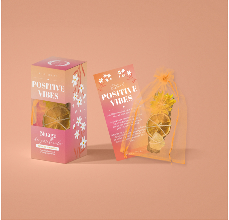 RITUEL DE LUNE - RITUEL DE FUMIGATION : POSITIVE VIBES
