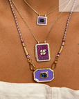 MYA BAY - Collier - PURPLE YUCATAN