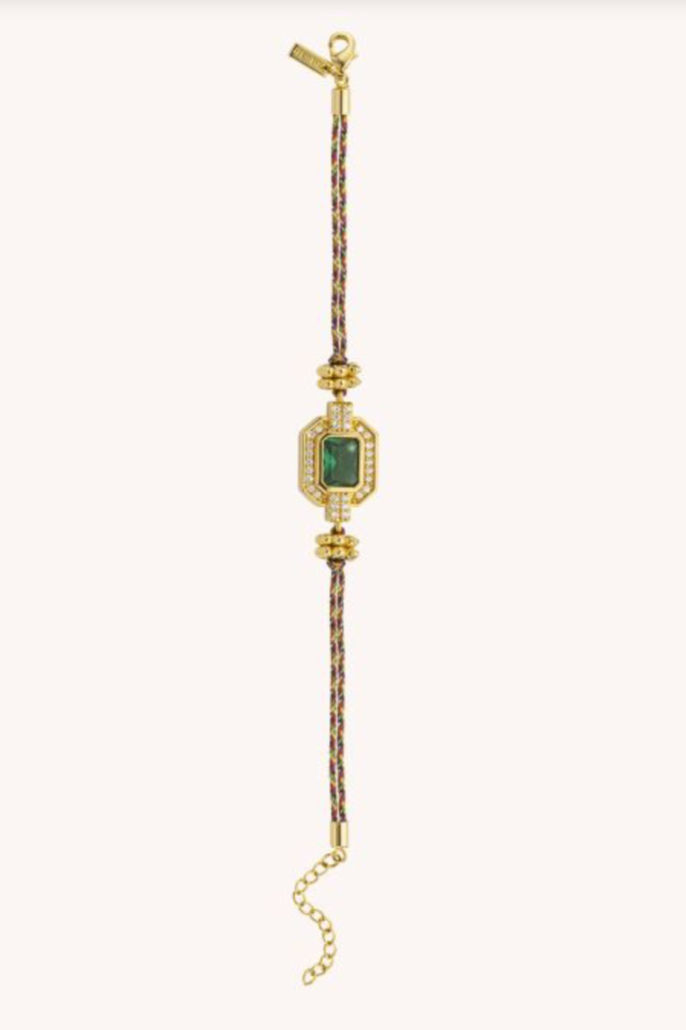 MYA BAY - BRACELET - GREEN SHINY ART DECO