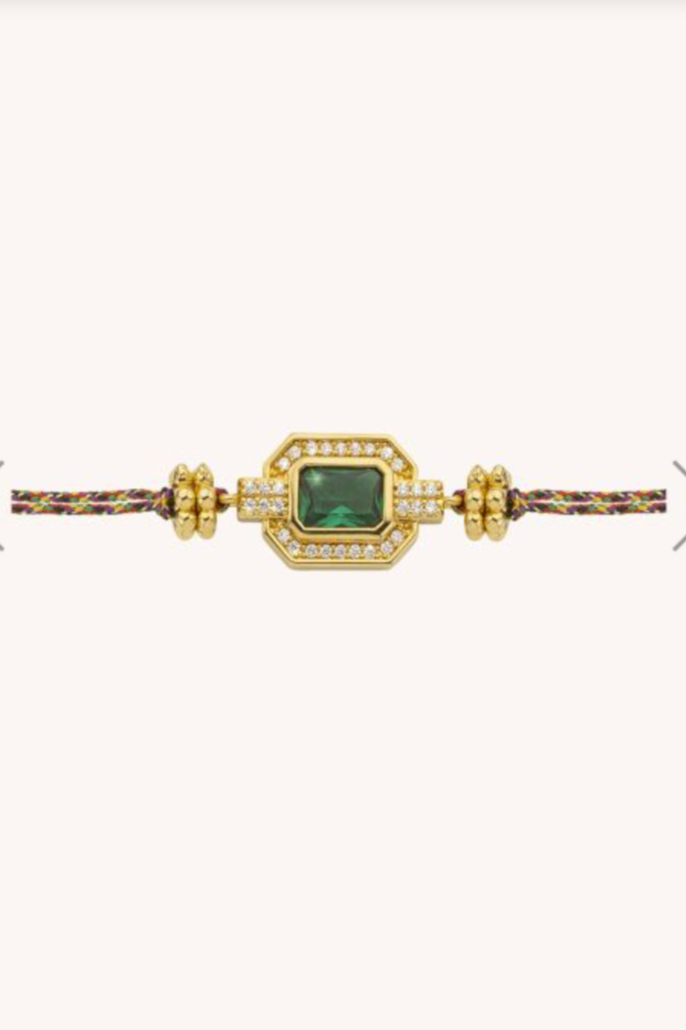 MYA BAY - BRACELET - GREEN SHINY ART DECO