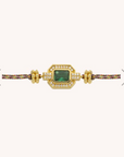 MYA BAY - BRACELET - GREEN SHINY ART DECO