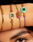 MYA BAY - BRACELET - GREEN SHINY ART DECO