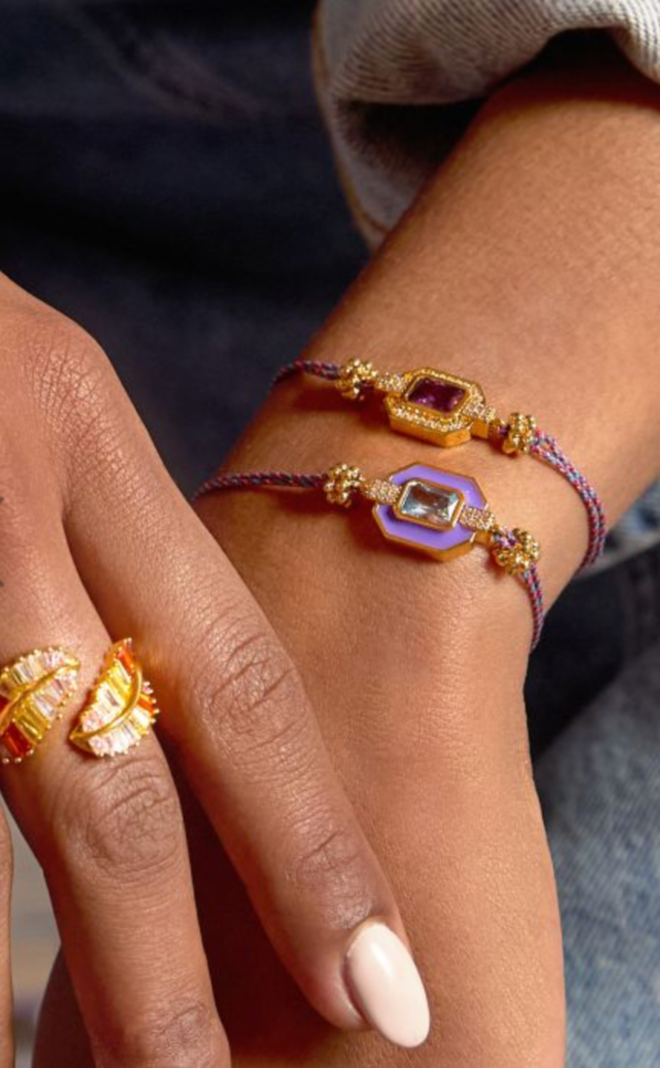 MYA BAY - BRACELET - PURPLE ART DECO
