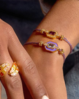 MYA BAY - BRACELET - PURPLE ART DECO