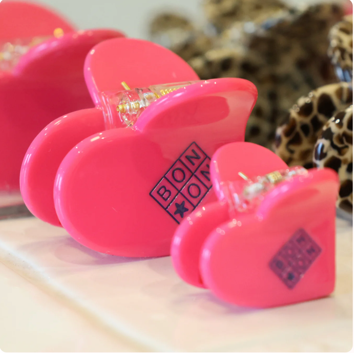GIGI X BONTON - PINCE MINI COEUR ROSE