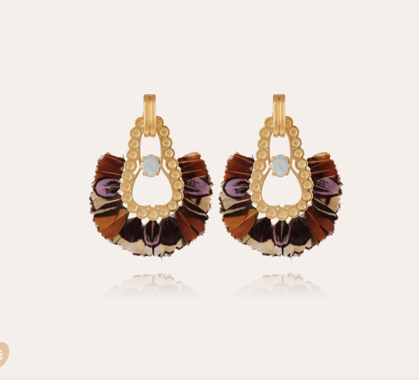 GAS BIJOUX - Boucles d'oreilles FORTALEZA dorées à l'or fin